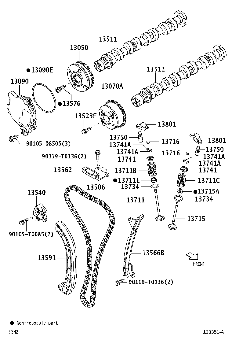 13050-BZ040 GEAR ASSY, CAMSHAFT TIMING product image