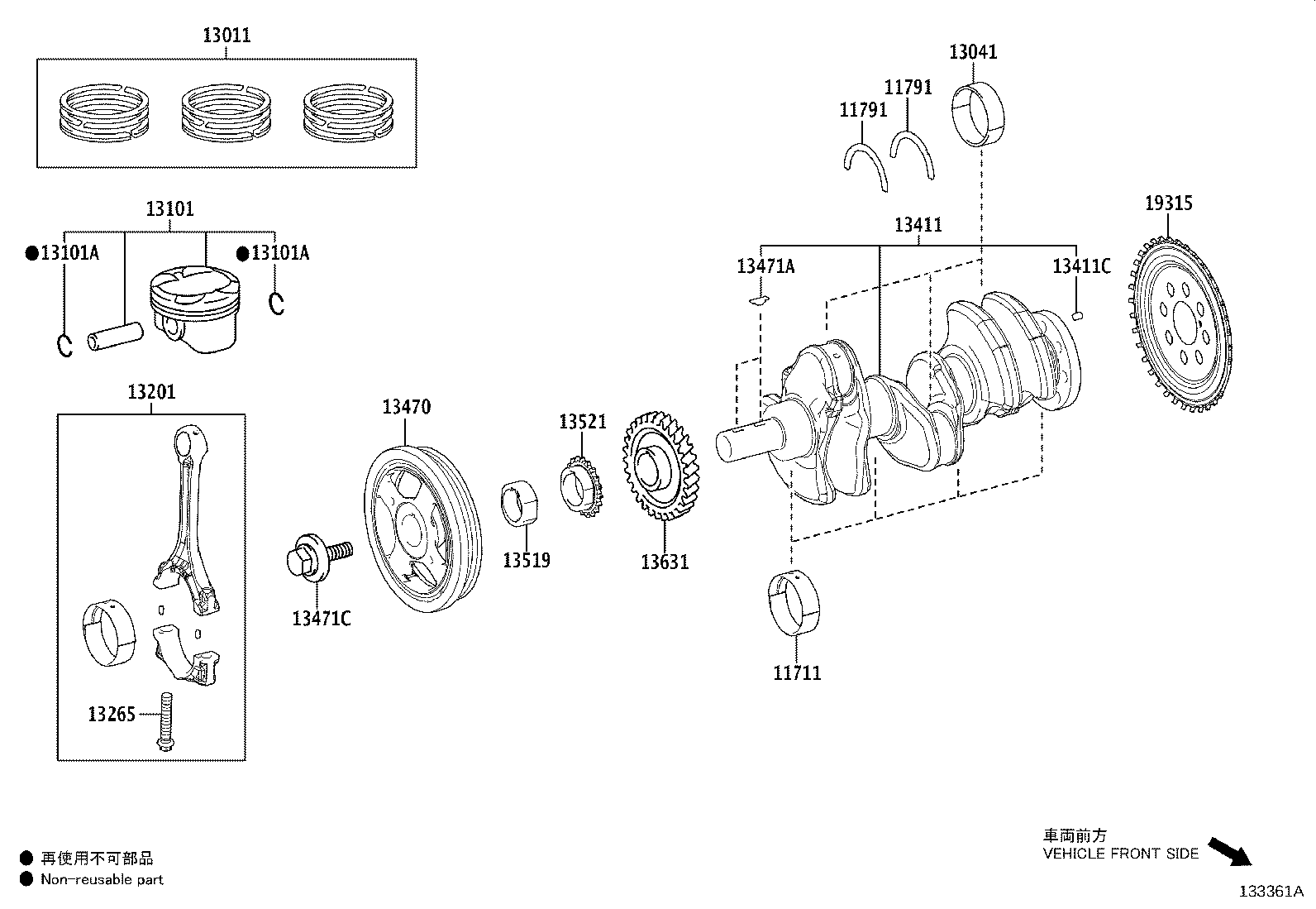 13470-15141 PULLEY ASSY, CRANKSHAFT product image