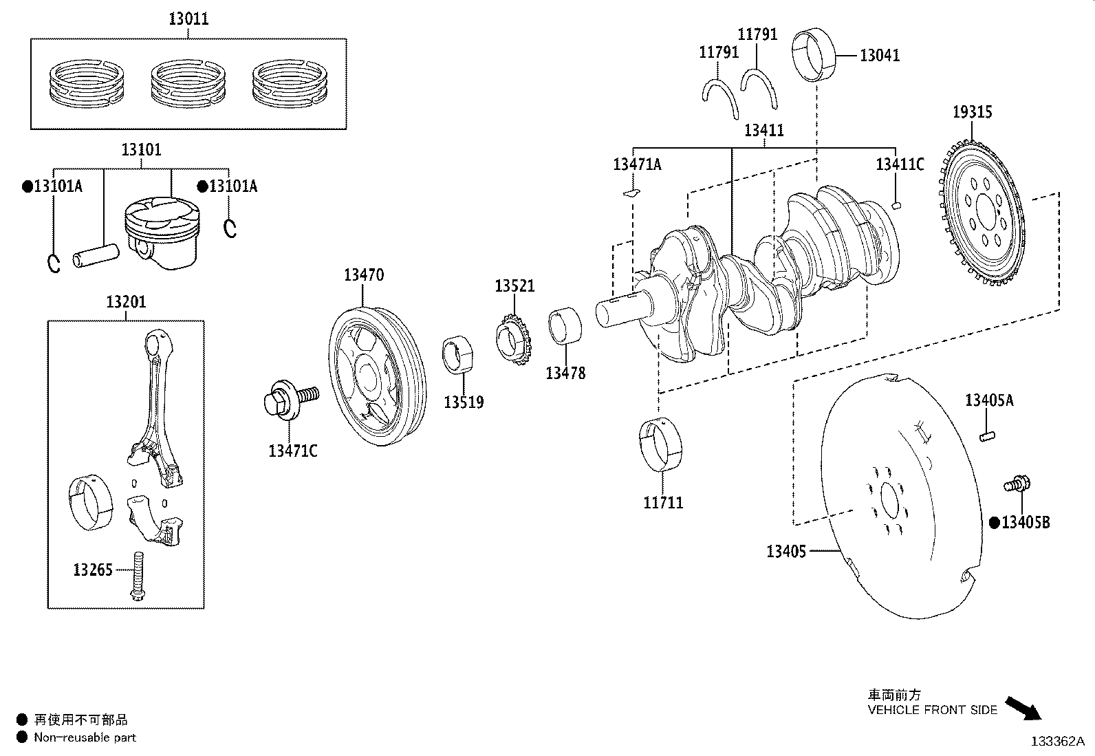 13470-15141 PULLEY ASSY, CRANKSHAFT product image