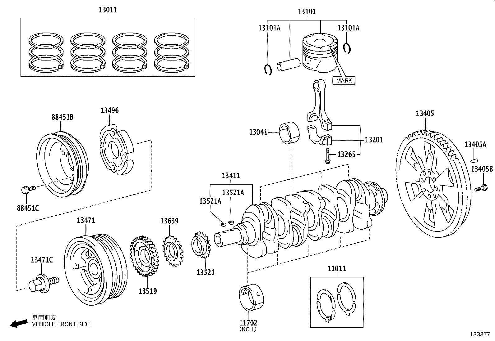 13408-0E011 PULLEY, CRANKSHAFT product image