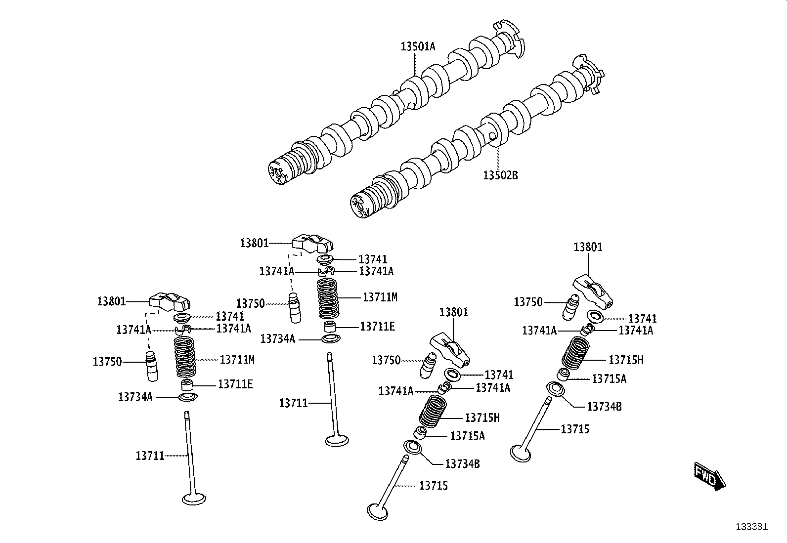 13070-WC002 GEAR ASSY, CAMSHAFT TIMING EXHAUST product image