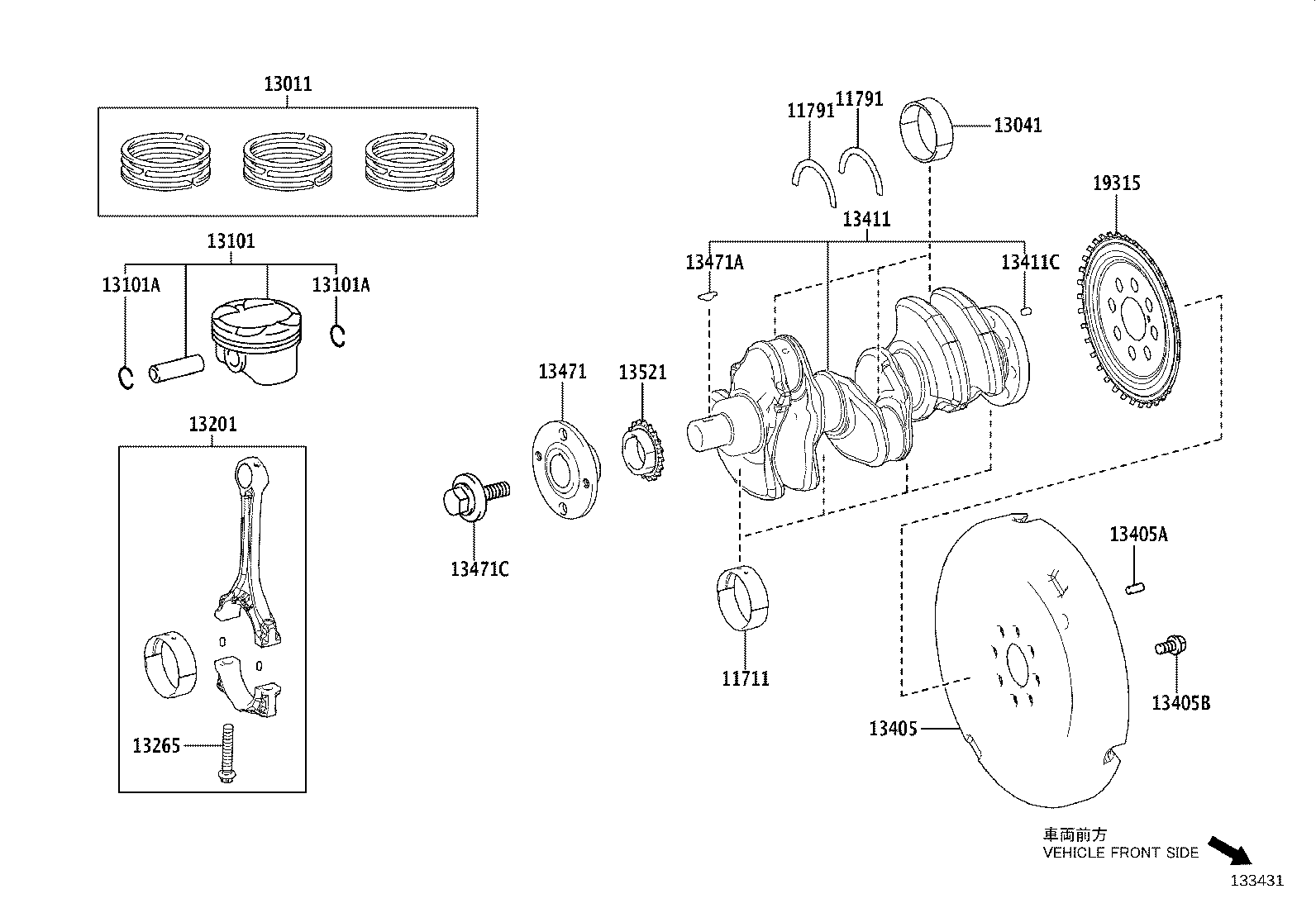 13201-WC006 ROD SUB-ASSY, CONNECTING product image