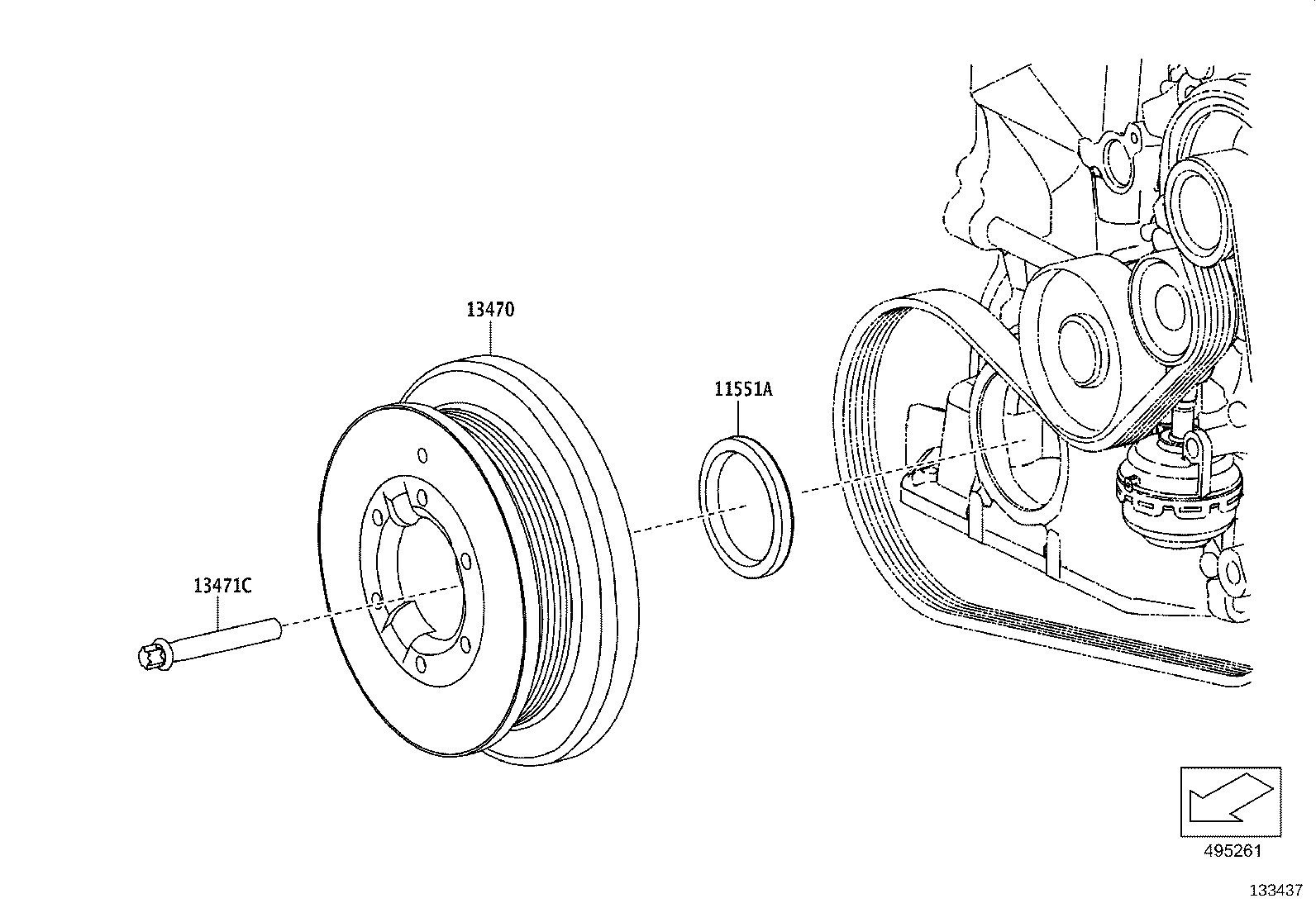 90118-WAA14 BOLT, FLYWHEEL SETTING product image