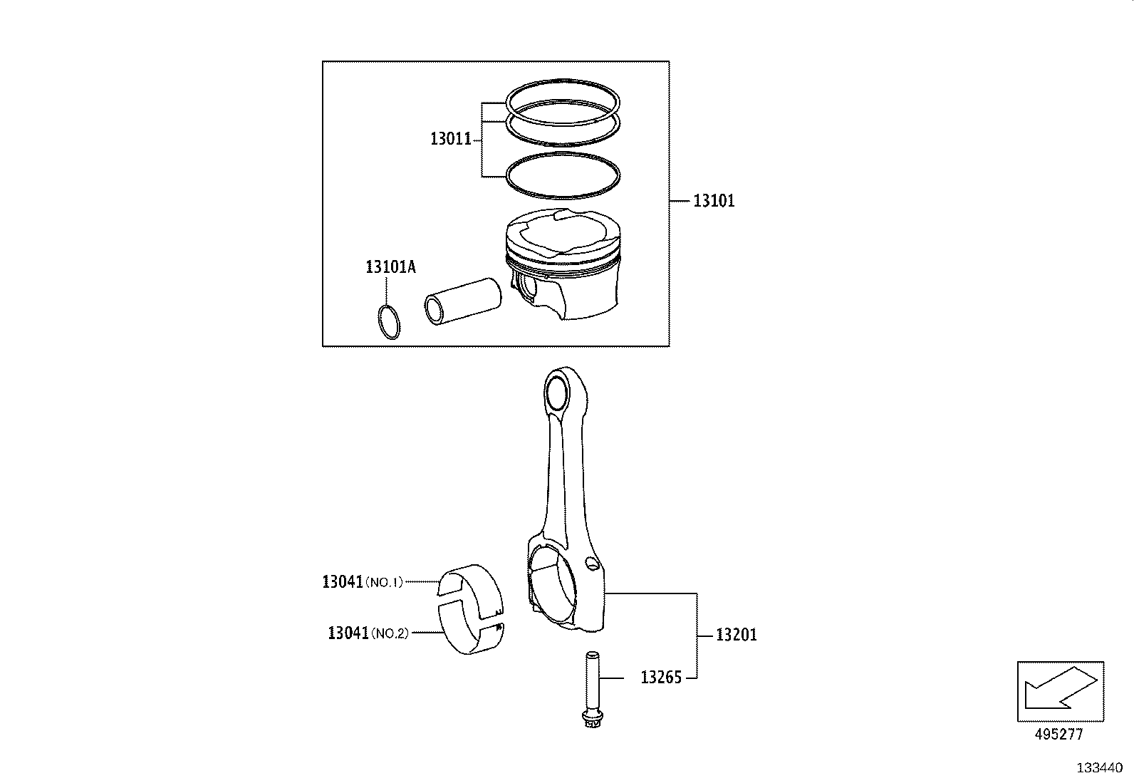 90118-WAA14 BOLT, FLYWHEEL SETTING product image