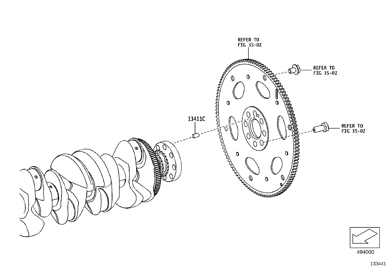 90118-WAA14 BOLT, FLYWHEEL SETTING product image