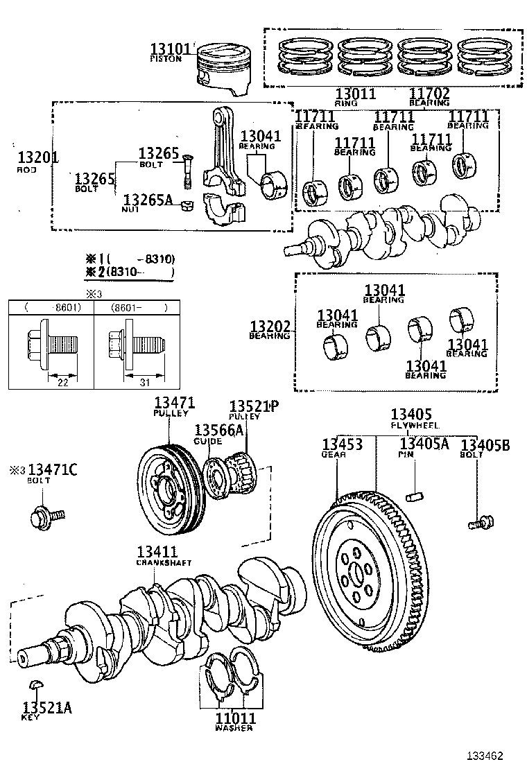 13201-19035 ROD SUB-ASSY, CONNECTING product image