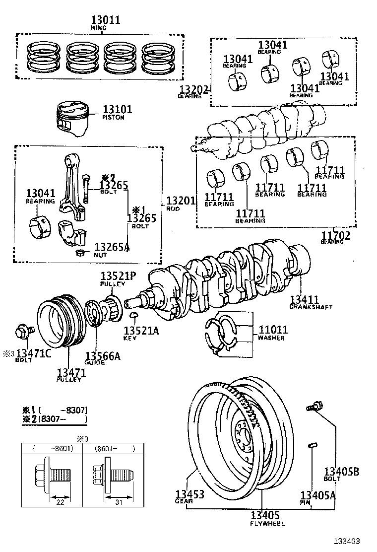 13201-19035 ROD SUB-ASSY, CONNECTING product image