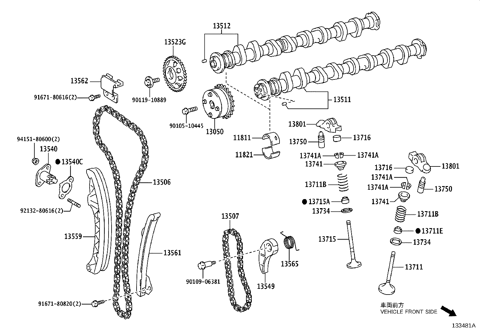 13501-37080 CAMSHAFT product image