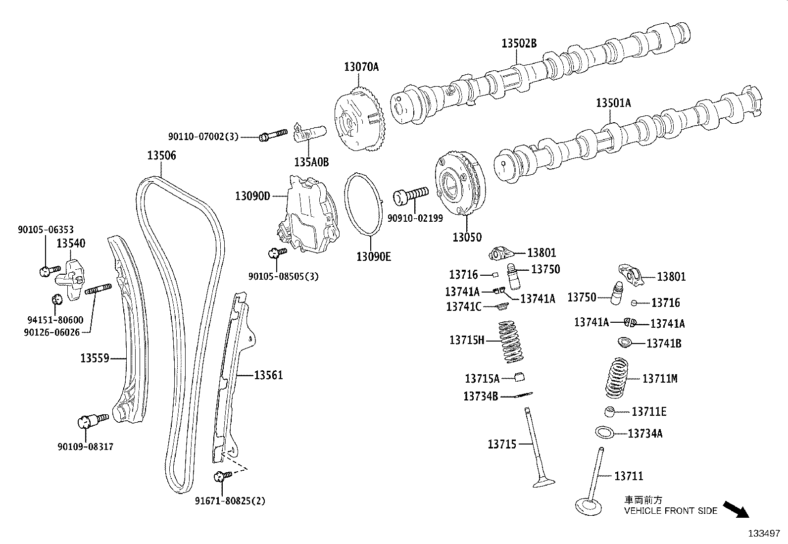 13501-37080 CAMSHAFT product image