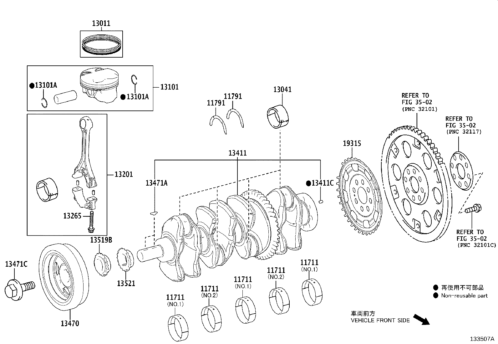 13451-F0030 FLYWHEEL SUB-ASSY product image