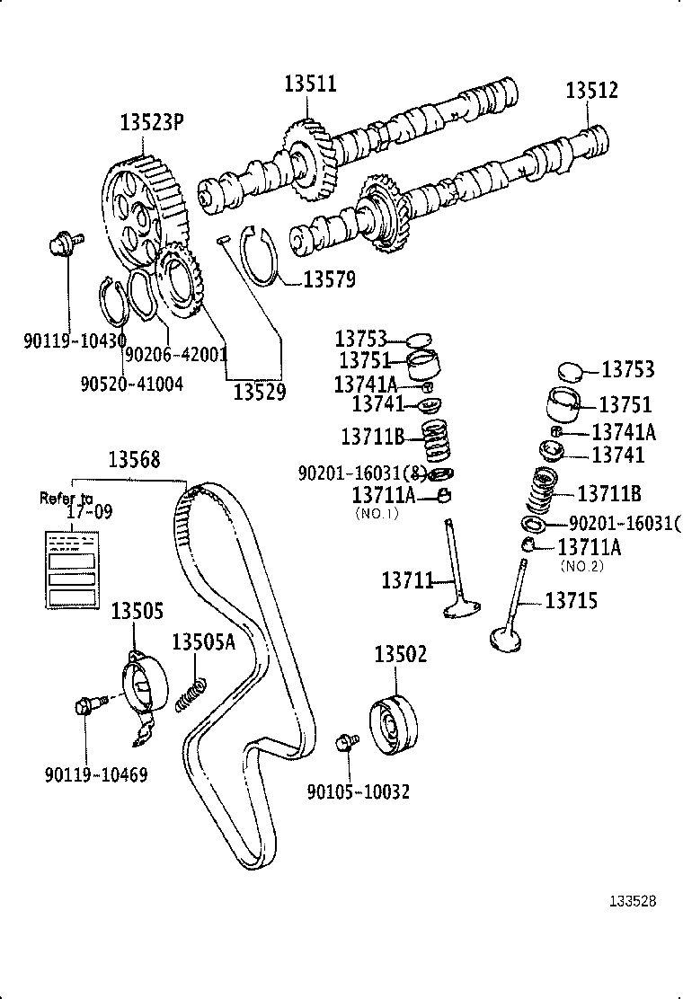 13050-74010 GEAR OR SPROCKET, CAMSHAFT TIMING product image
