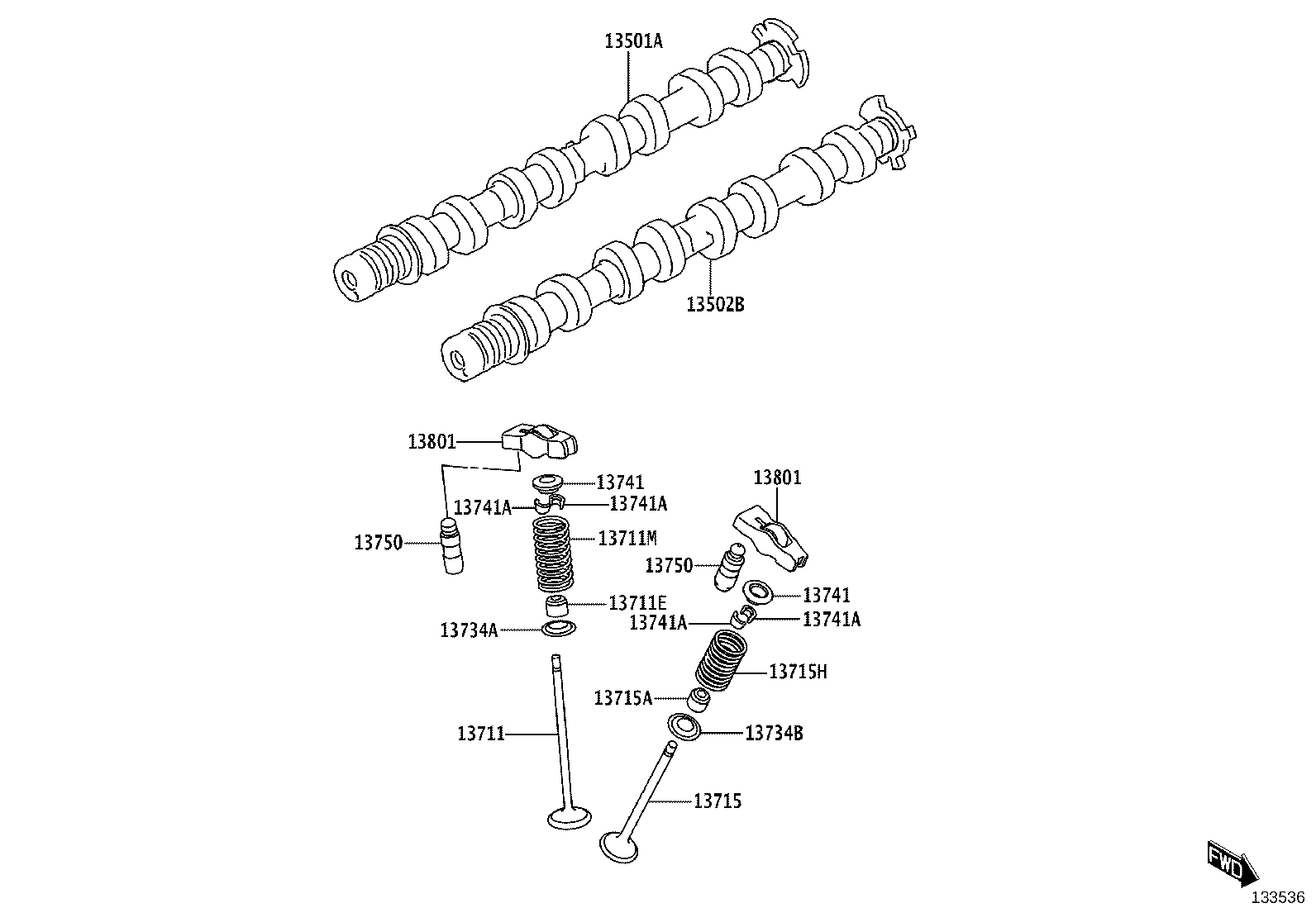 13715-WC008 VALVE, EXHAUST product image
