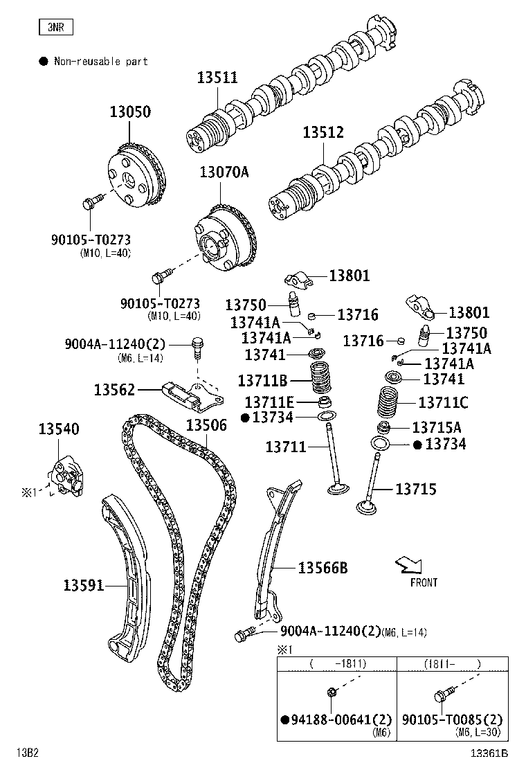 13520-BZ040 SPROCKET ASSY, CAMSHAFT TIMING product image