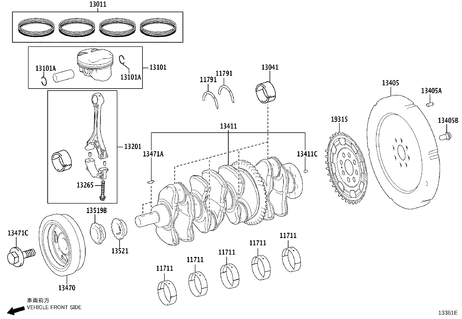 13401-25020 CRANKSHAFT product image