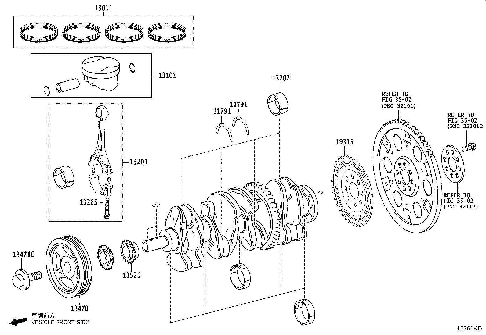 13101-75200 PISTON SUB-ASSY, W/PIN product image