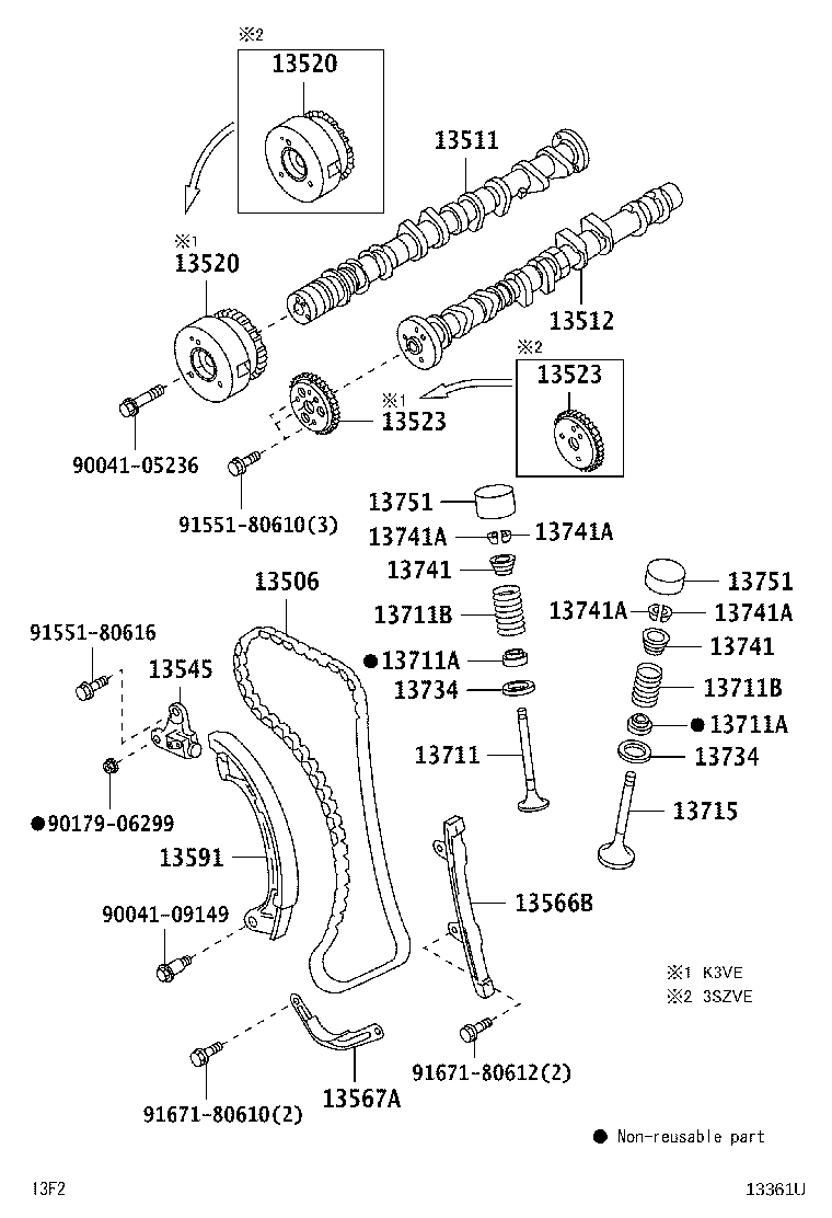 13545-BZ040 PLUNGER, CHAIN TENSIONER product image