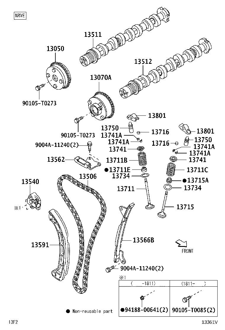 13545-BZ040 PLUNGER, CHAIN TENSIONER product image