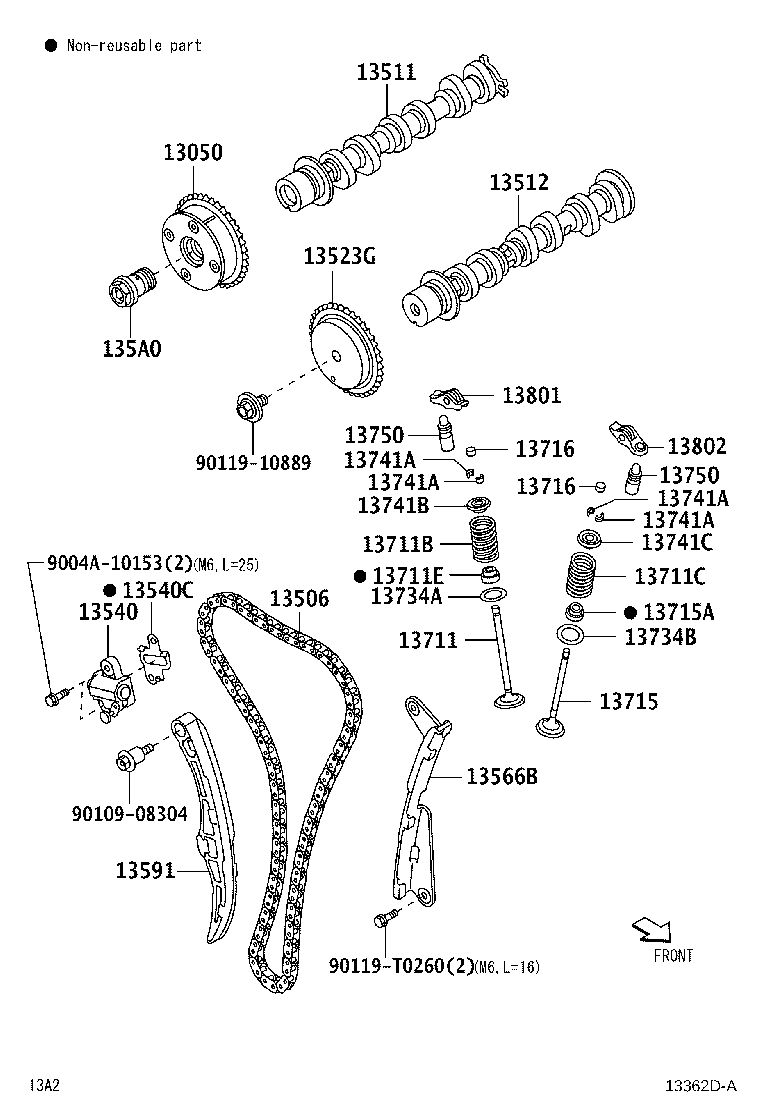 13506-BZ080 CHAIN SUB-ASSY product image