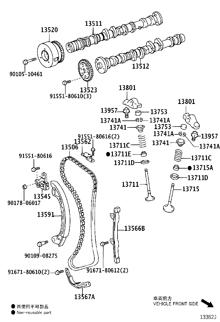 13501-23041 CAMSHAFT product image