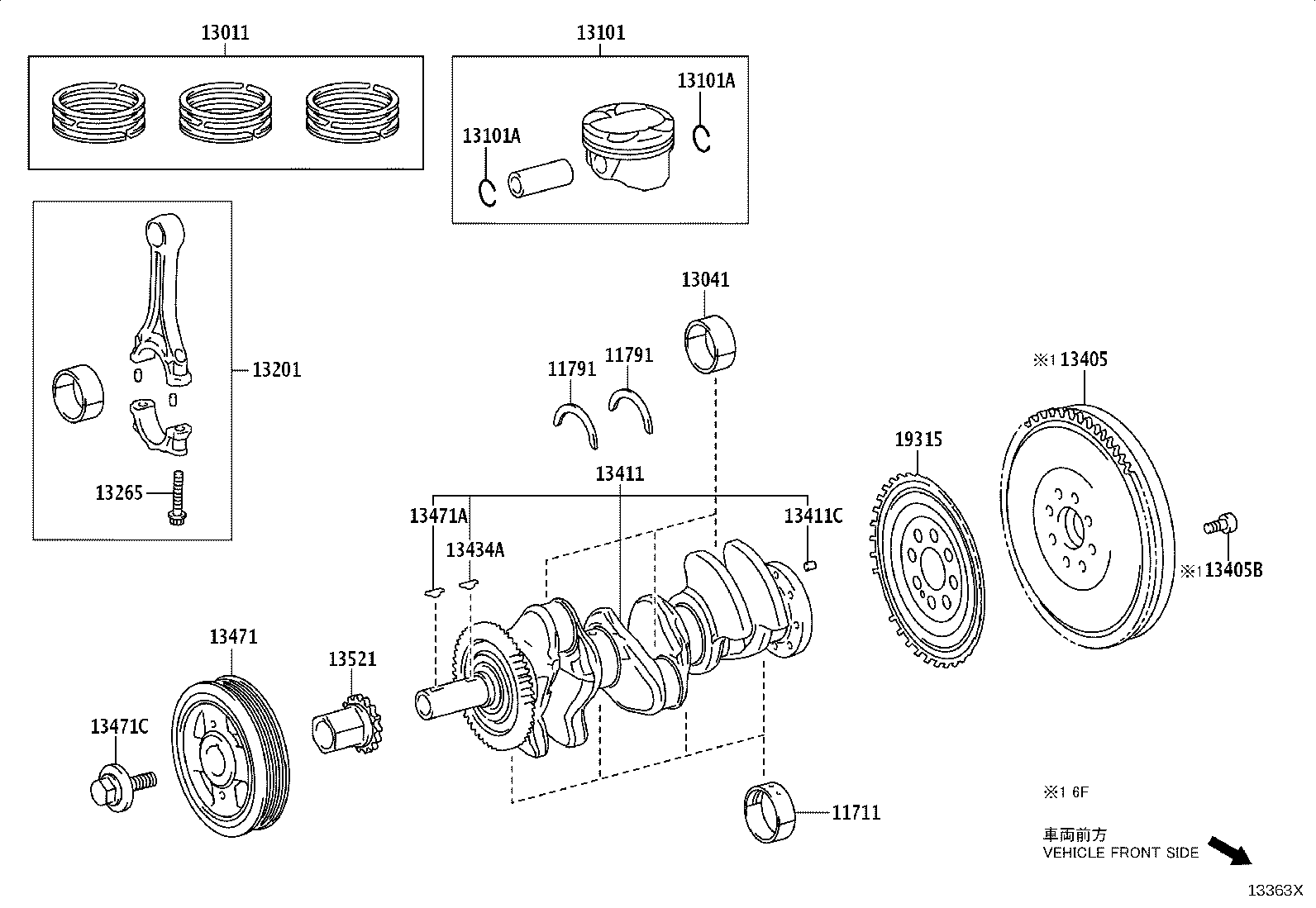 13450-18050 FLYWHEEL SUB-ASSY product image
