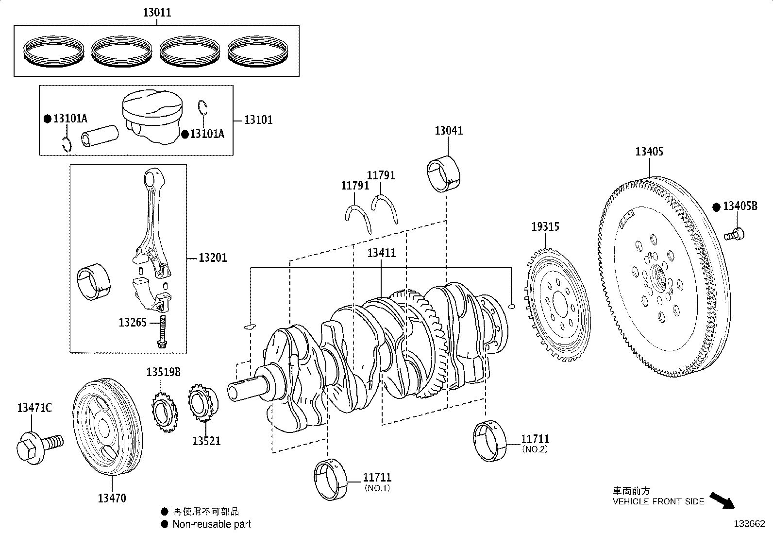13101-25060 PISTON SUB-ASSY, W/PIN product image