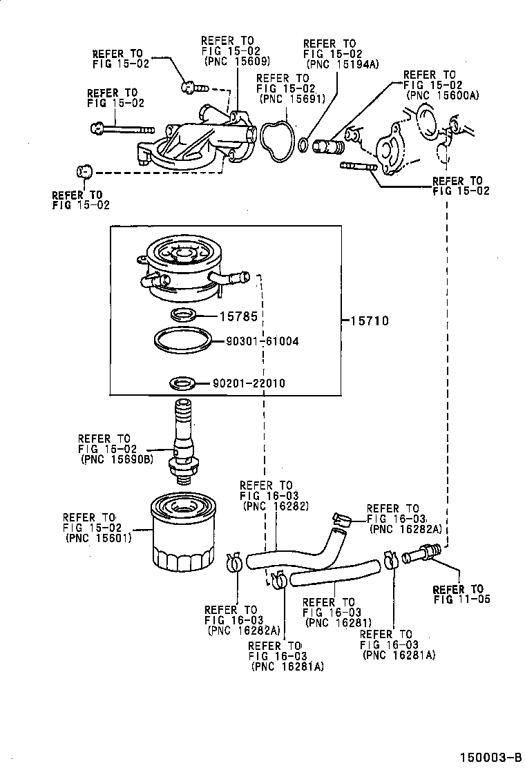 Toyota 15695-62010 VALVE ASSY, OIL COOLER RELIEF