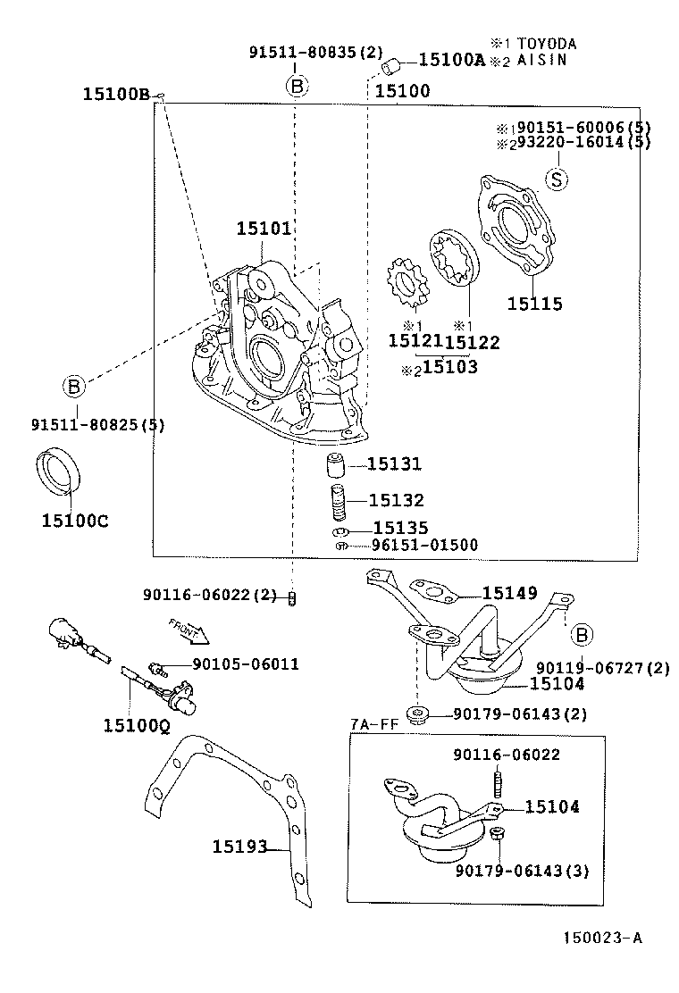 Toyota 90919-05011 SENSOR, CRANK POSITION