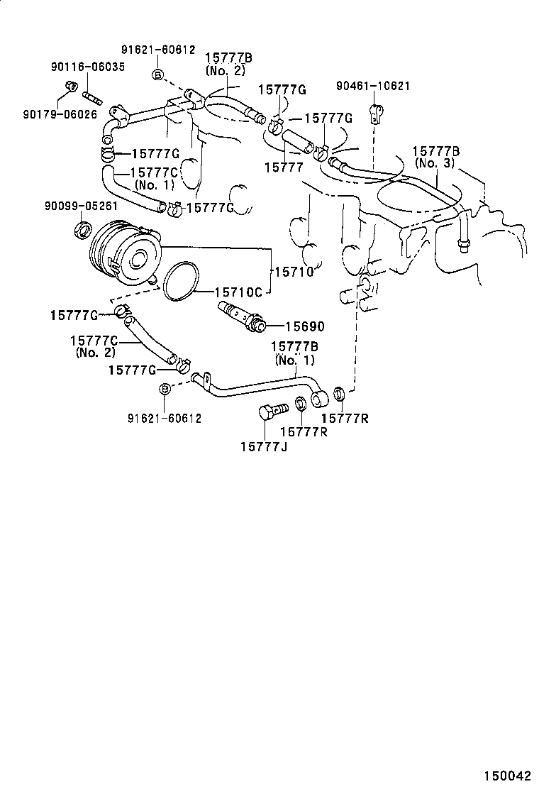 15710-28020 COOLER ASSY, OIL product image