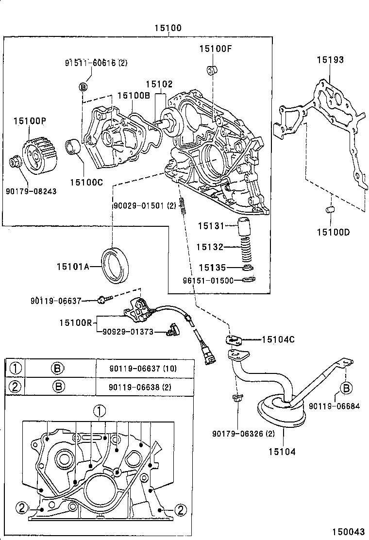15100-74060 PUMP ASSY, OIL product image