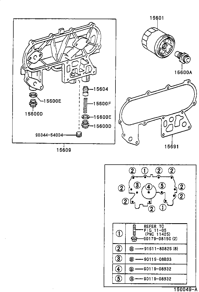 15670-46041 BRACKET, OIL FILTER product image