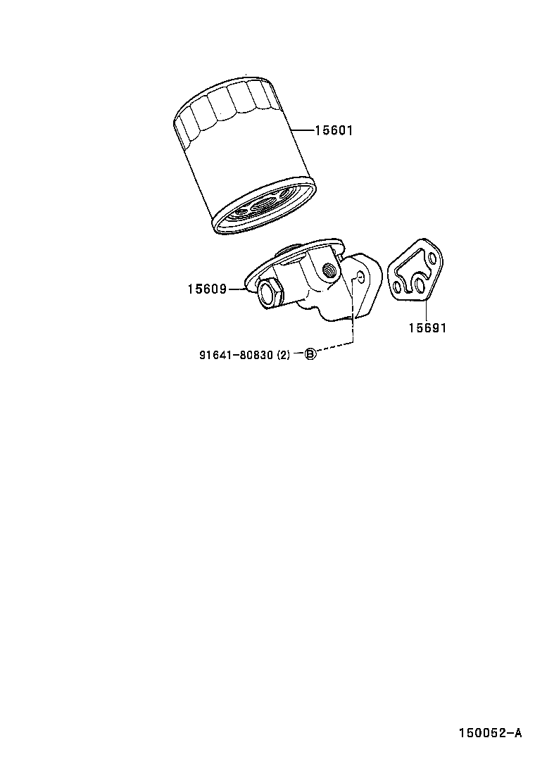 15691-06010 GASKET, OIL FILTER product image