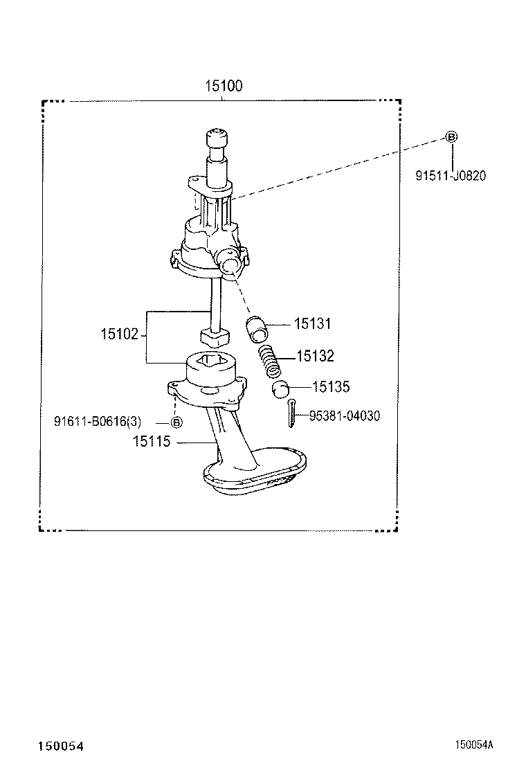 15104-74130 STRAINER SUB-ASSY, OIL product image