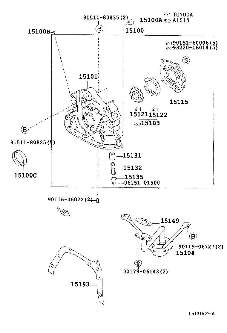 15011-16080 BODY SUB-ASSY, OIL PUMP product image