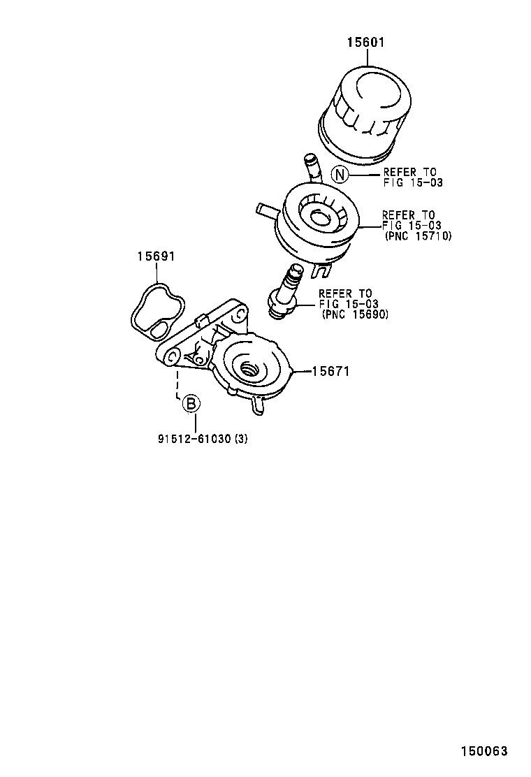 15677-64160 BRACKET, OIL FILTER product image
