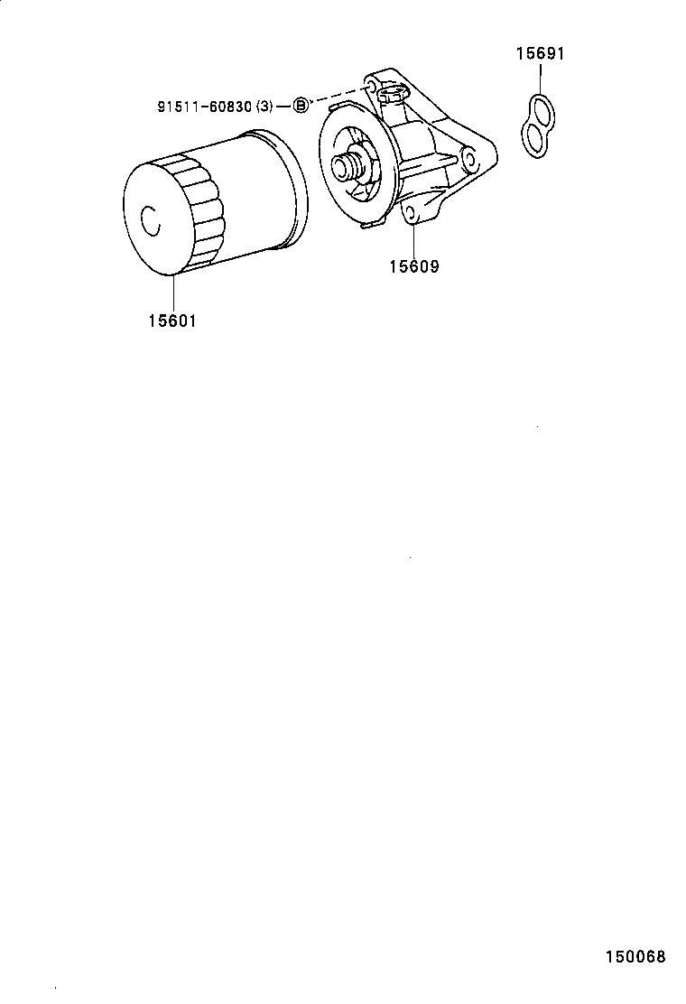 15692-64010 GASKET, OIL FILTER product image