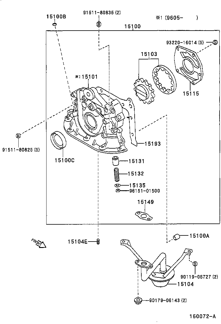 15011-16080 BODY SUB-ASSY, OIL PUMP product image