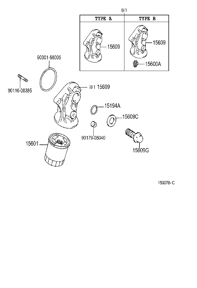 Toyota 15609-75010 BRACKET SUB-ASSY, OIL FILTER