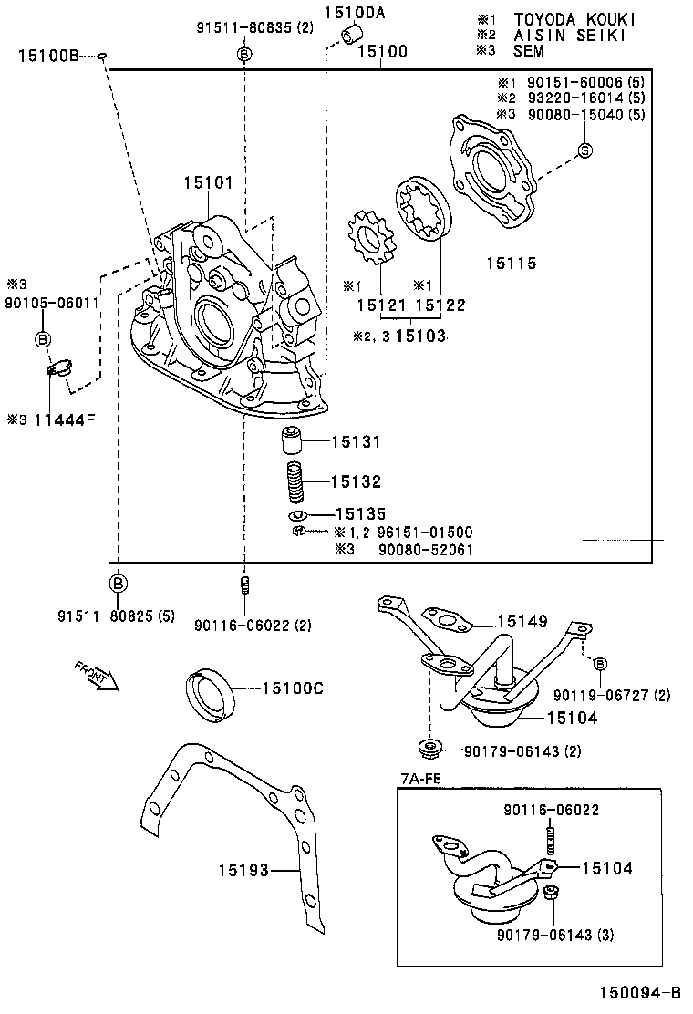 15100-02090 PUMP ASSY, OIL product image