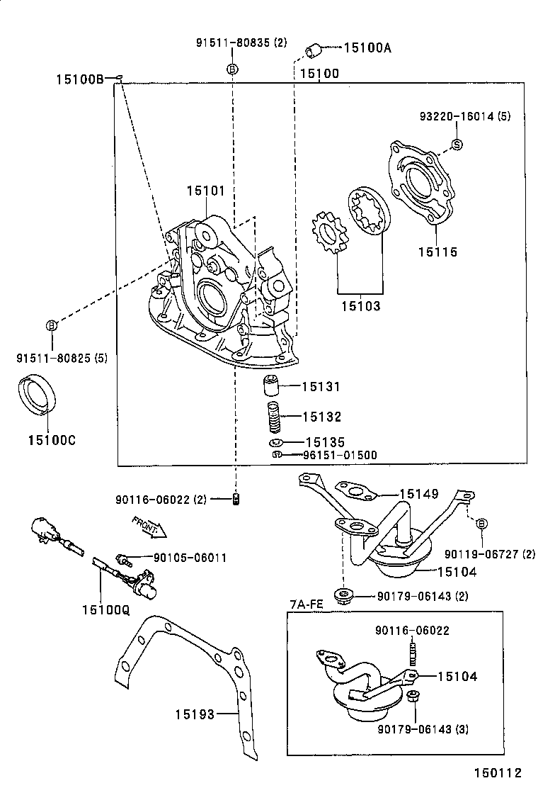 11324-74010 PLATE, TIMING BELT product image