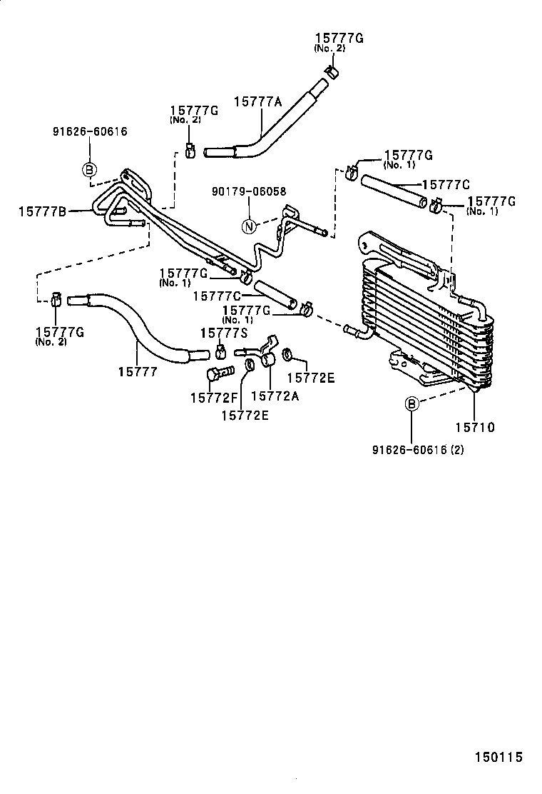 90301-67004 GASKET(FOR OIL COOLER) product image