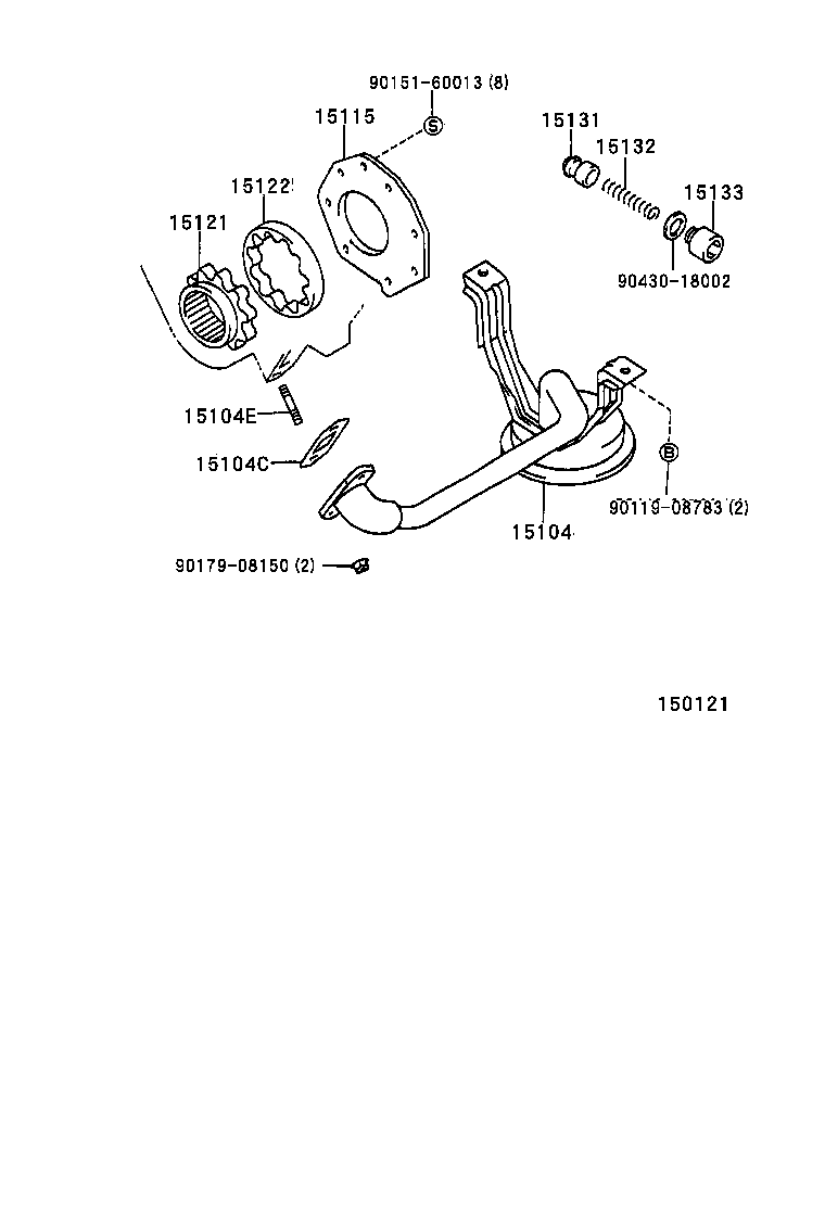 15147-66020 GASKET, OIL STRAINER product image