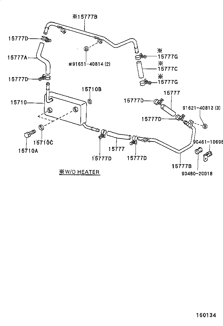 15710-66020 COOLER ASSY, OIL product image