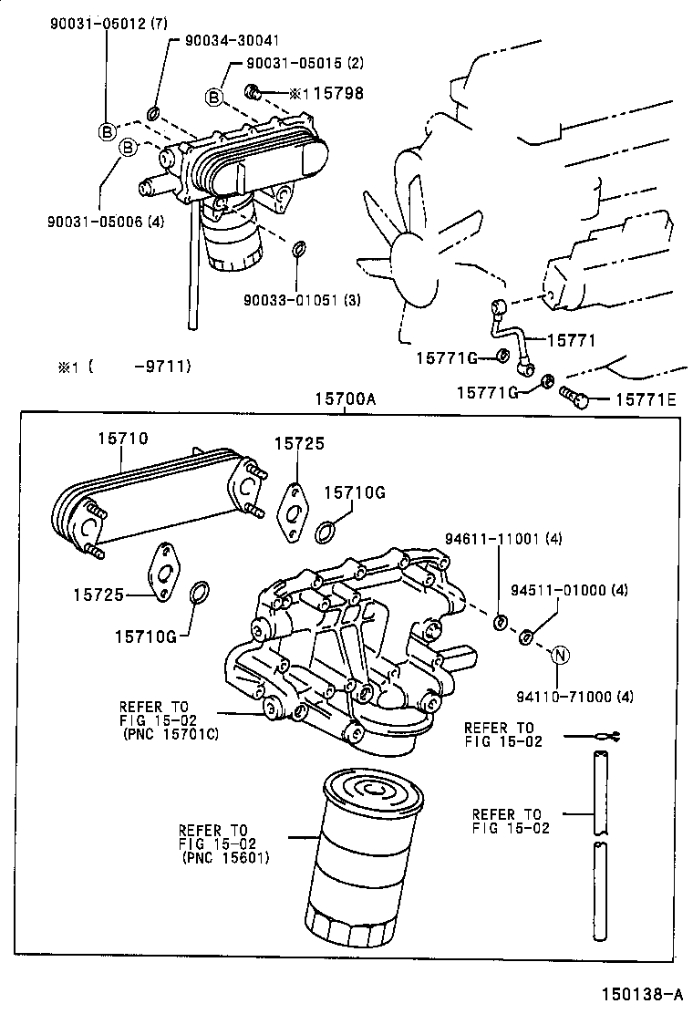 15725-89101 GASKET, OIL COOLER COVER product image