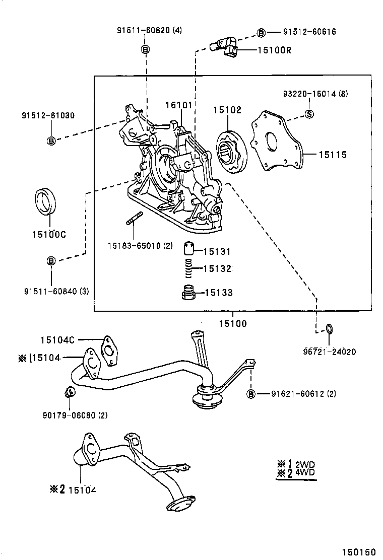 15101-62040 BODY SUB-ASSY, OIL PUMP product image