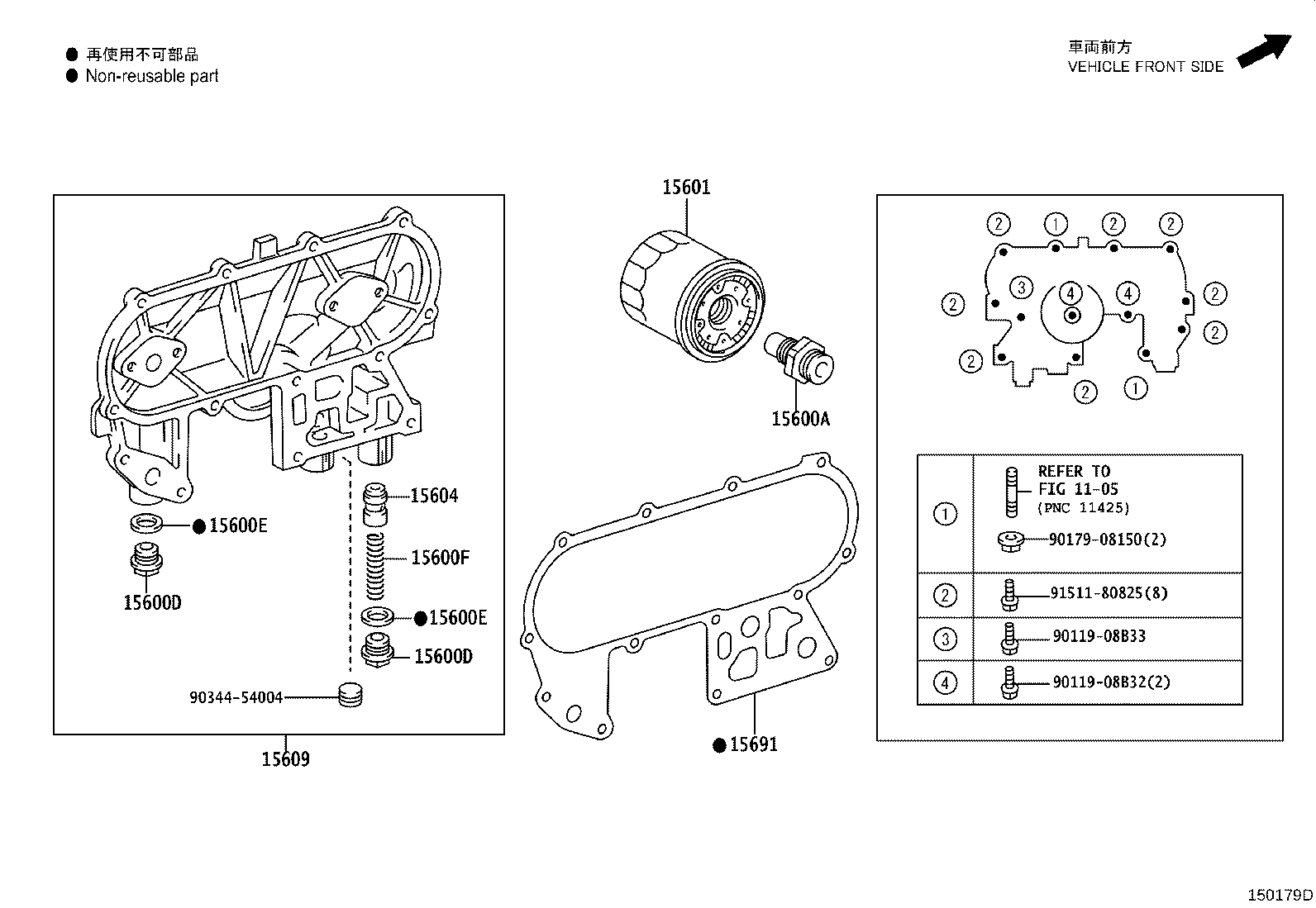 15609-73010 BRACKET SUB-ASSY, OIL FILTER product image