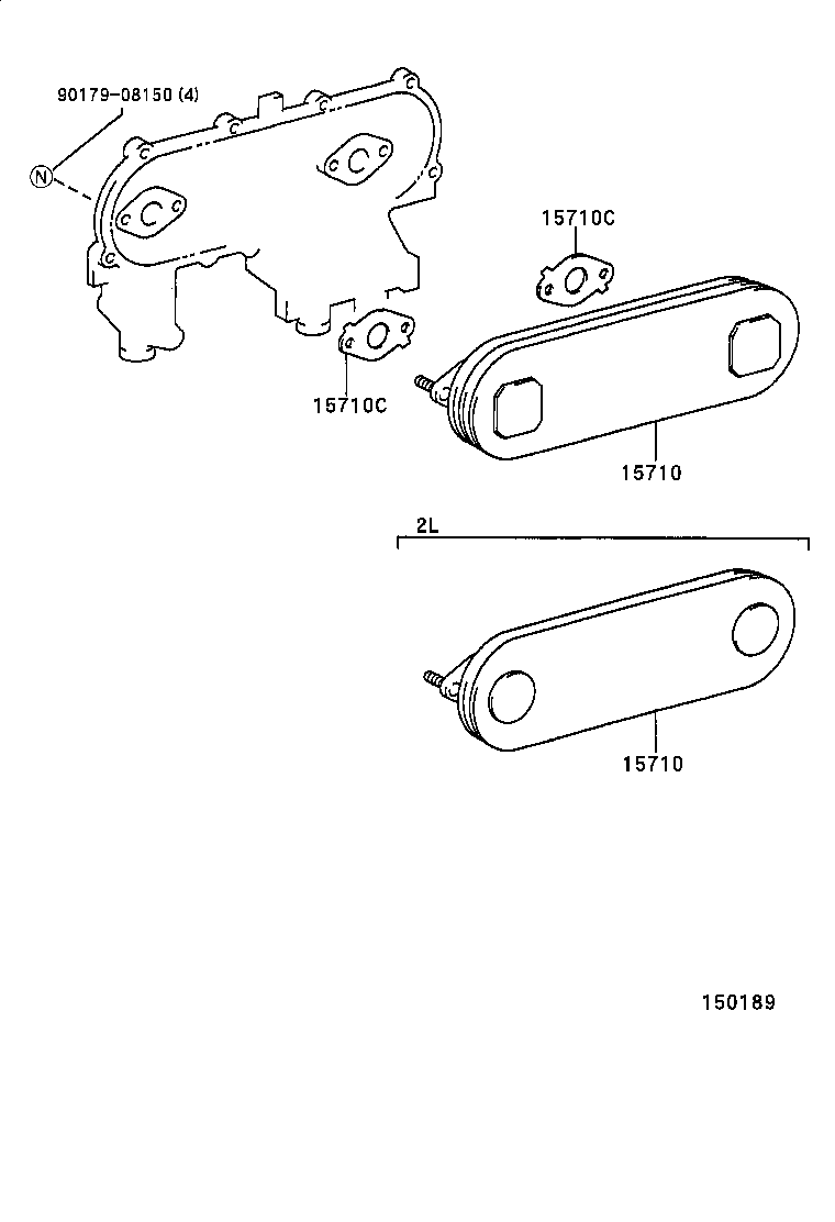 15710-54100 COOLER ASSY, OIL product image