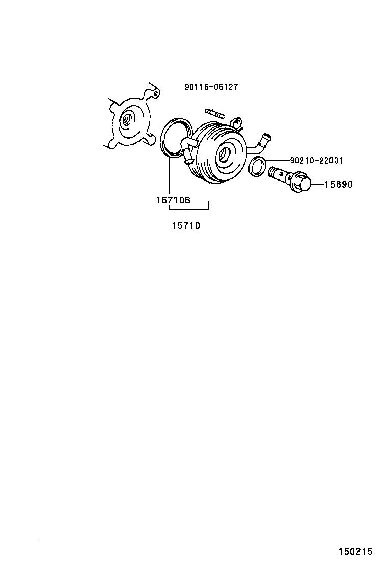 15785-35010 GASKET, OIL COOLER product image