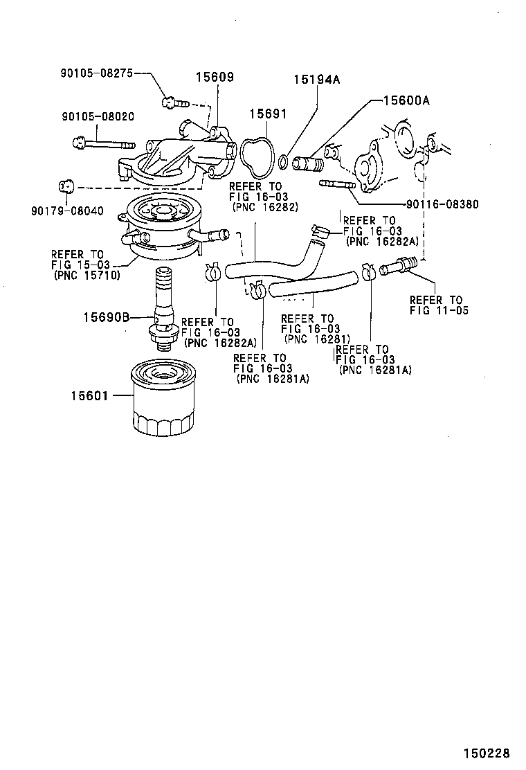 15721-17011 COVER, OIL COOLER product image
