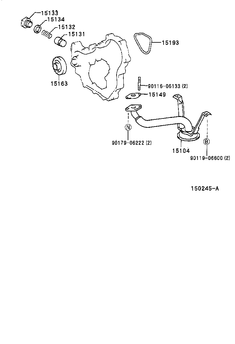 15193-17010 GASKET, OIL PUMP product image