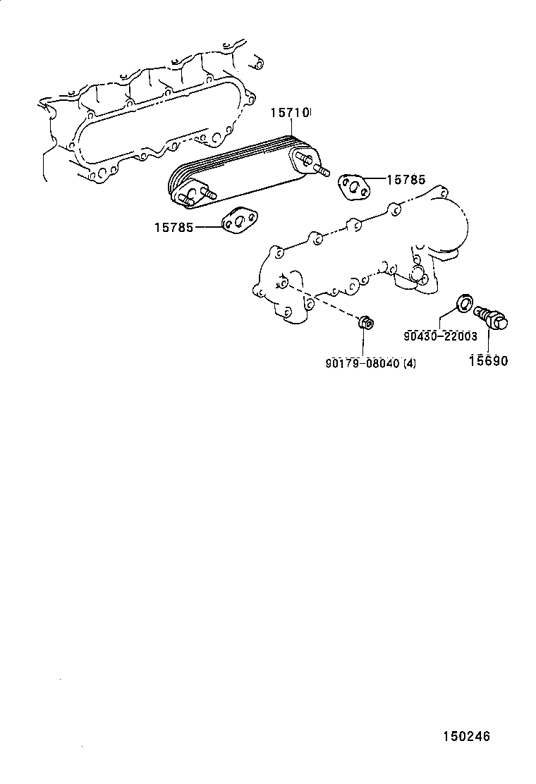 15710-66020 COOLER ASSY, OIL product image